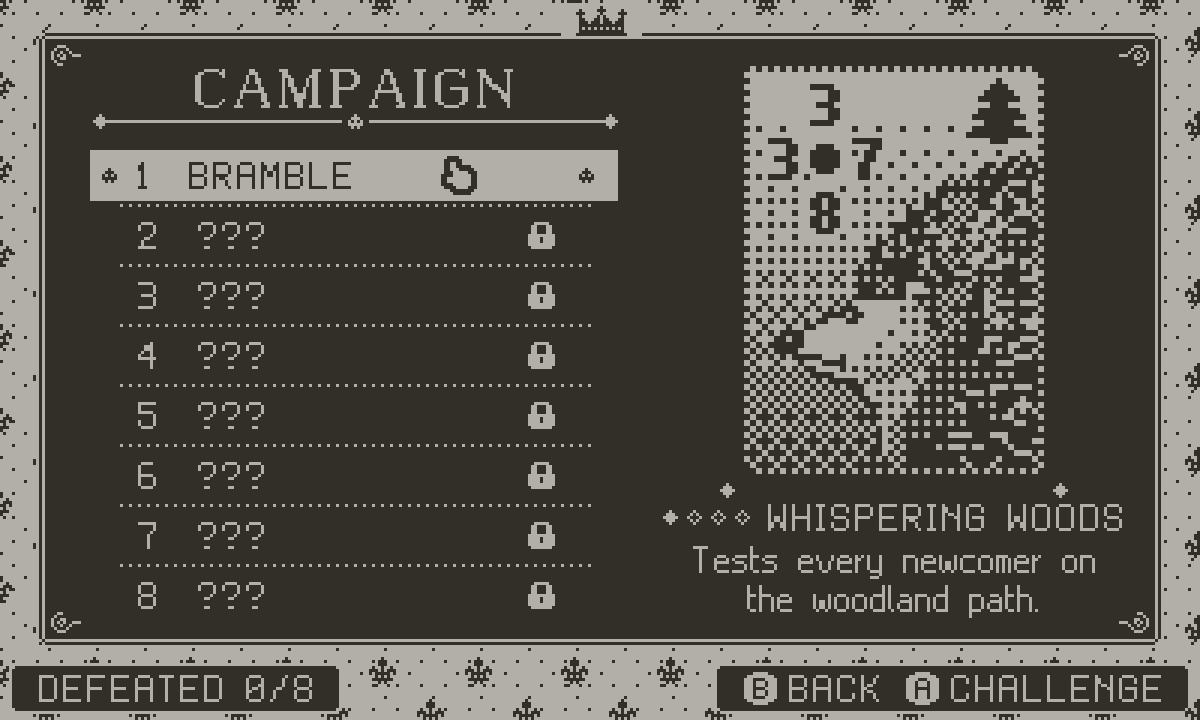 Beast Duel screenshot: Campaign · eight rivals